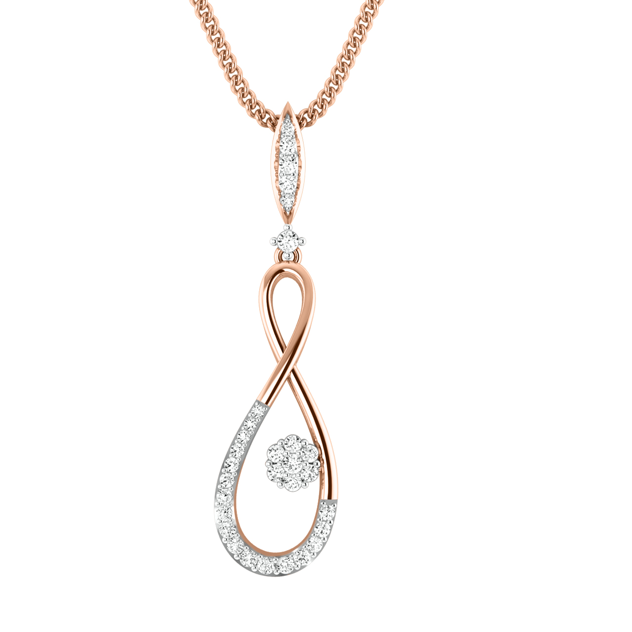 Rachel Round Diamond Office Wear Pendant